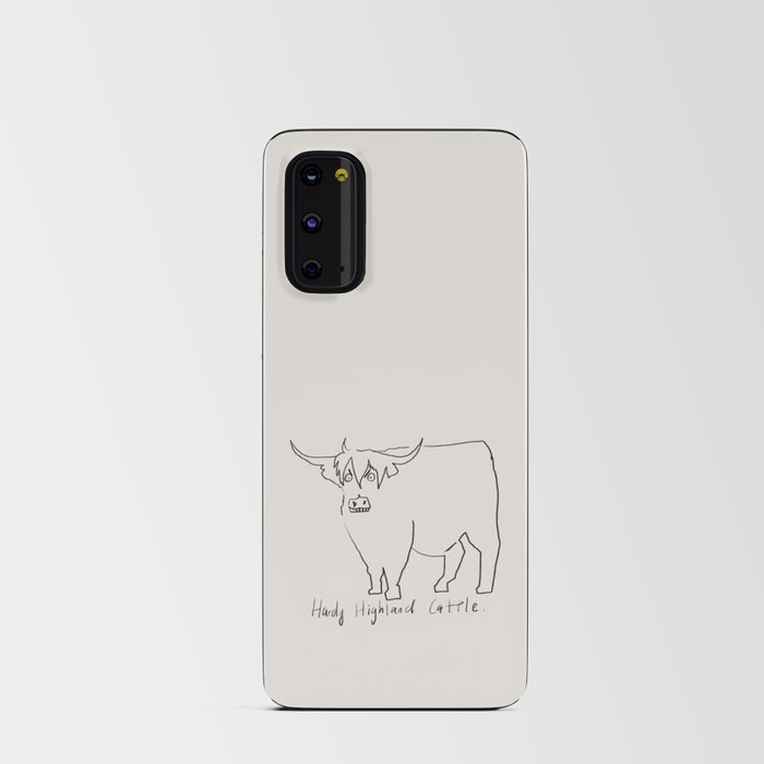 Hardy highland cattle Android Card Case