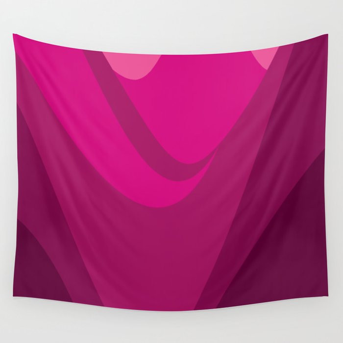 Pink valley Wall Tapestry