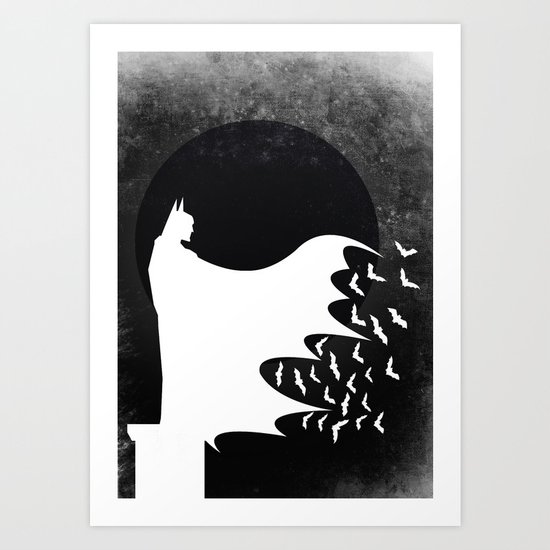 Knight Rising Inverted Art Print