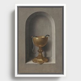 Chalice of Saint John the Evangelist - Hans Memling Framed Canvas