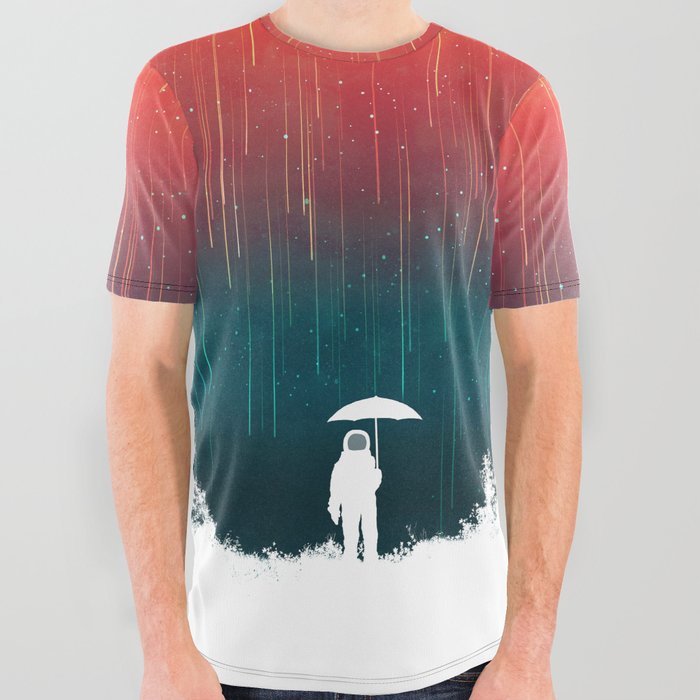 Meteoric rainfall All Over Graphic Tee