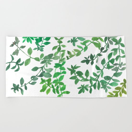 Leaves Beach Towel