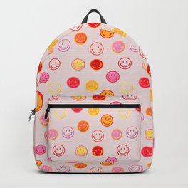 Smiling Faces Pattern Backpack