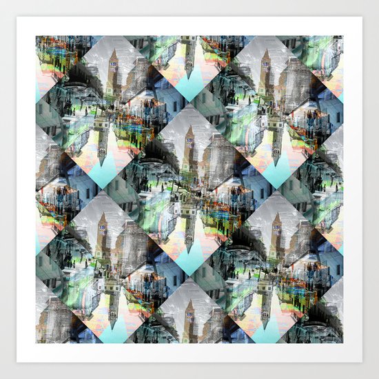 Tuesday 26 March 2013: how to half see the other lives Art Print