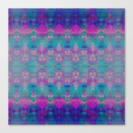 Watercolour Tribal Pink Canvas Print