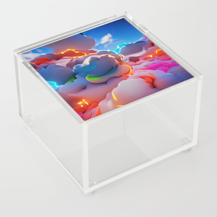 color clouds Acrylic Box