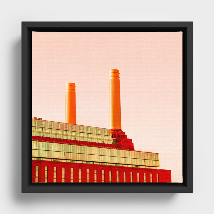 Battersea Power Station, London Framed Canvas