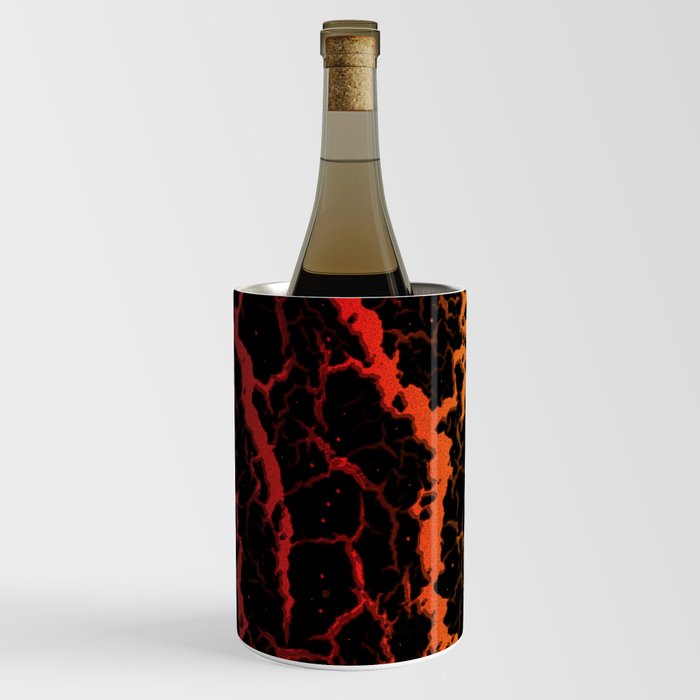 Cracked Space Lava - Black/Red/Gold Wine Chiller