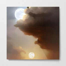 Two Moons Metal Print | Marsmoons, Space, Thephantommenace, Anewhope, Wars, Duskanddawn, Skywalker, Jedi, Attackoftheclones, Obiwankenobi 