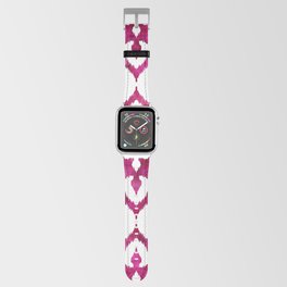 Fuchsia Ethnic Ikat Pattern Apple Watch Band