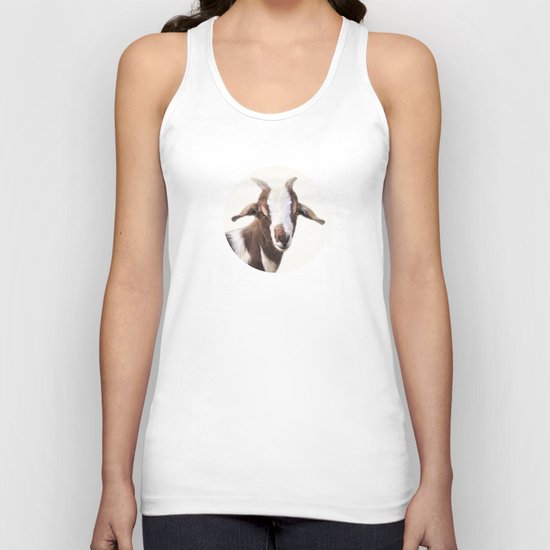 Goat Portrait Unisex Tank Top