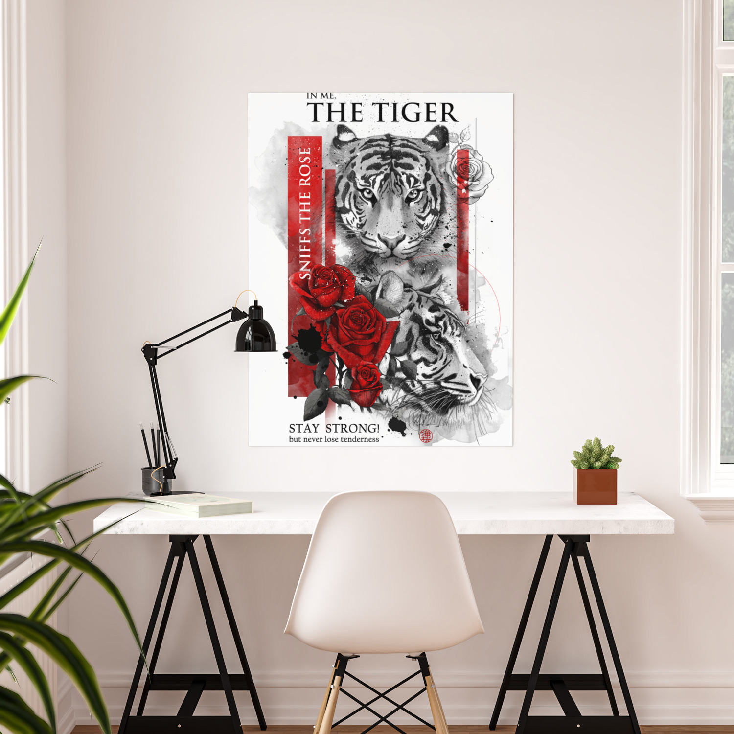 In Me The Tiger Sniffs The Rose Poster By Marine Loup Society6
