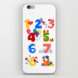 numbers iPhone Skin