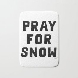 Pray For Snow Badematte