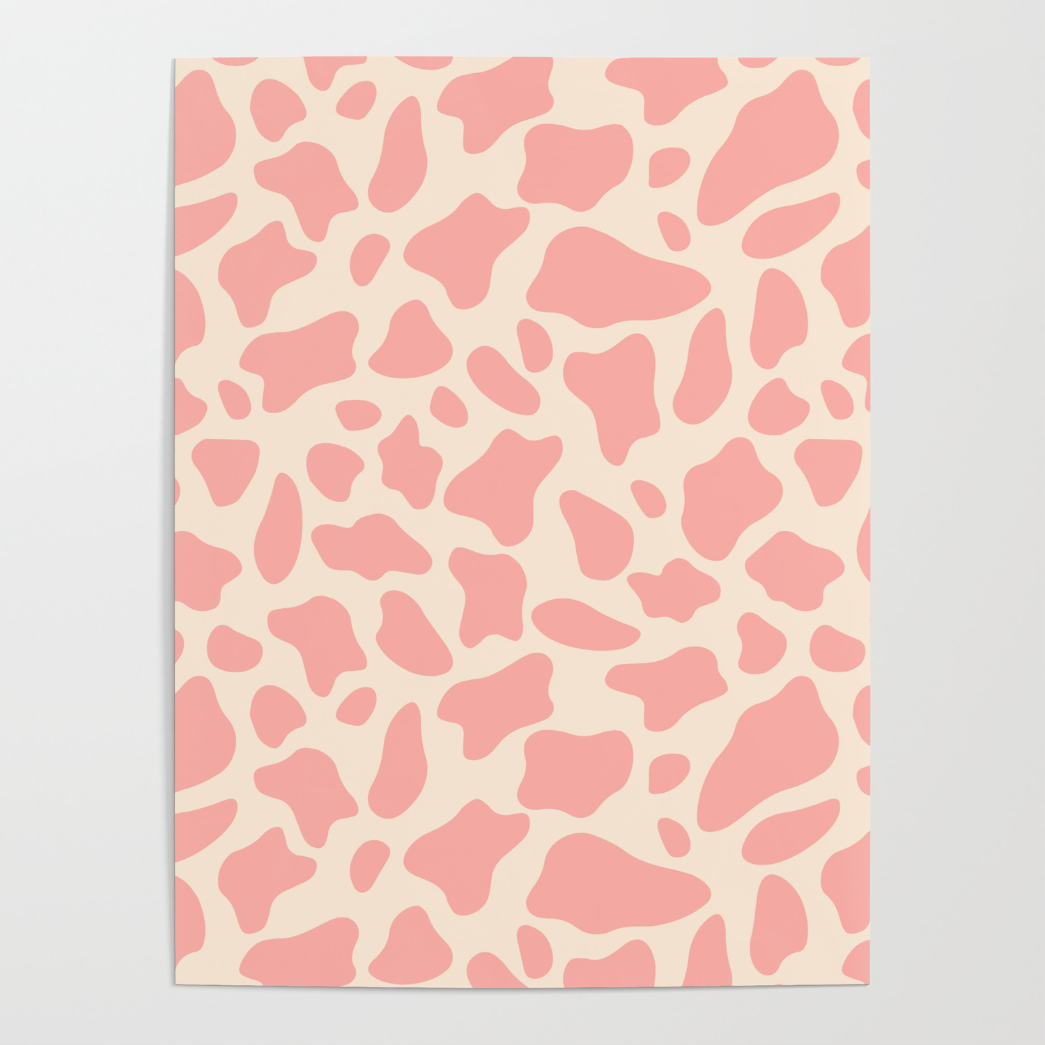 Aesthetic Vsco Pink White Pattern Poster by aestheticvsco