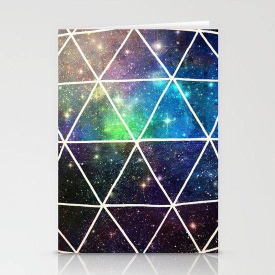 Space Geodesic Stationery Cards