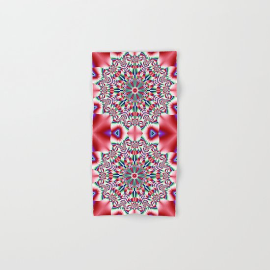Decorative colourful patterns in a kaleidoscope design Hand & Bath Towel