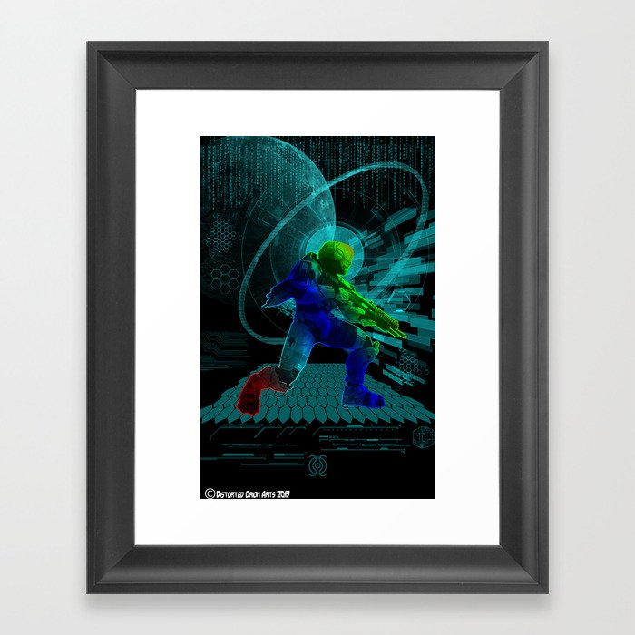 Halo Splash Art Framed Art Print