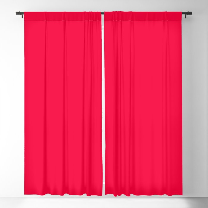 Neon Romance Red Blackout Curtain