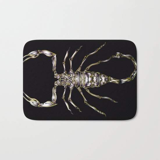 Scorpion's Kiss in Black Bath Mat