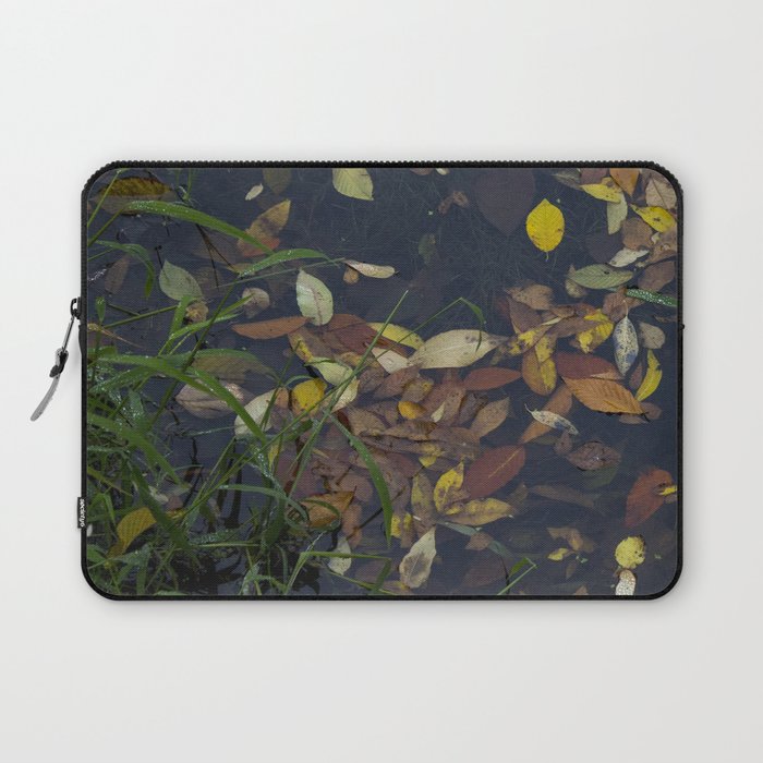 Leaves in the Water Laptop Sleeve