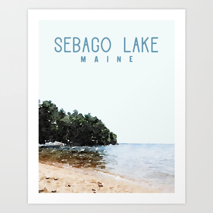 Sebago Lake Maine Art Print