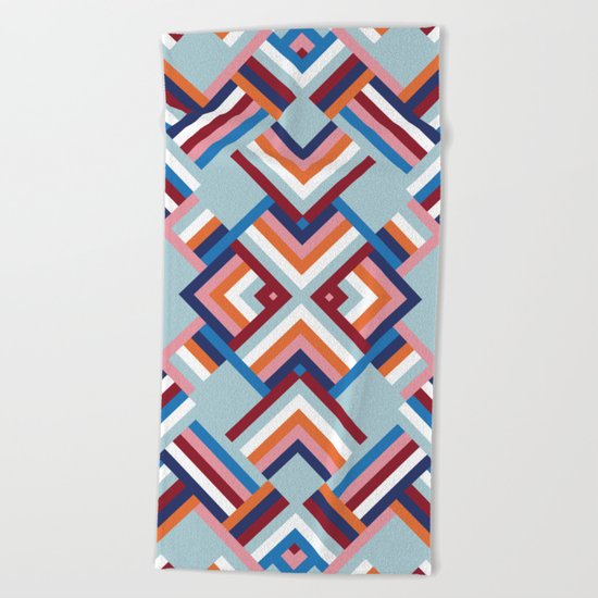 Herringbone Pattern No.2 Beach Towel