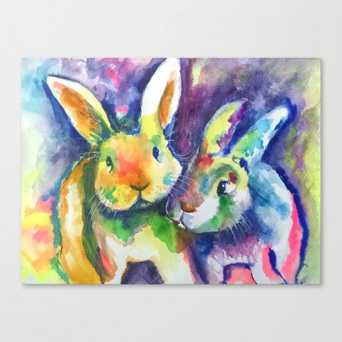 Bunny Pals Canvas Print