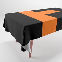 Letter F (Orange & Black) Tablecloth