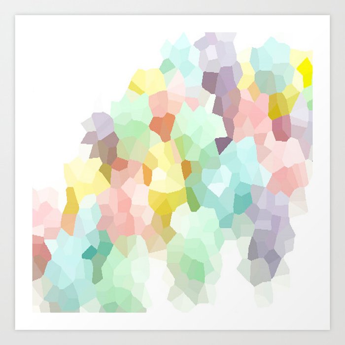 Pastel Abstract Art Print