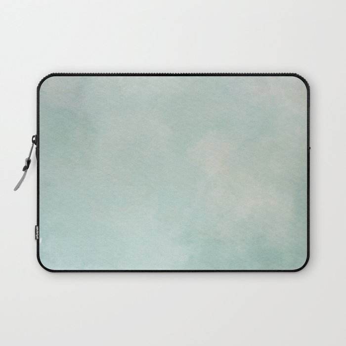 Blue gray watercolor background Laptop Sleeve