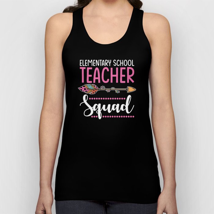 Elementary School Squad Teacher Women Group Tank Top