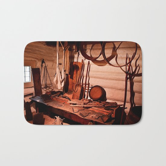 In the barn Bath Mat
