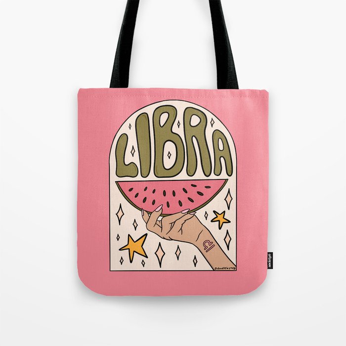 Libra Watermelon Tote Bag