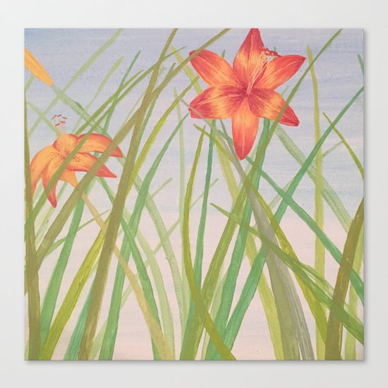 Lily Bloom Canvas Print