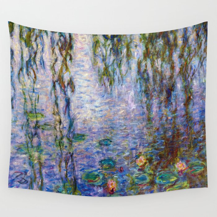 Monet water sales lilies tapestry