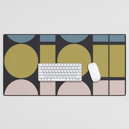 0102 Pattern - Black Desk Mat