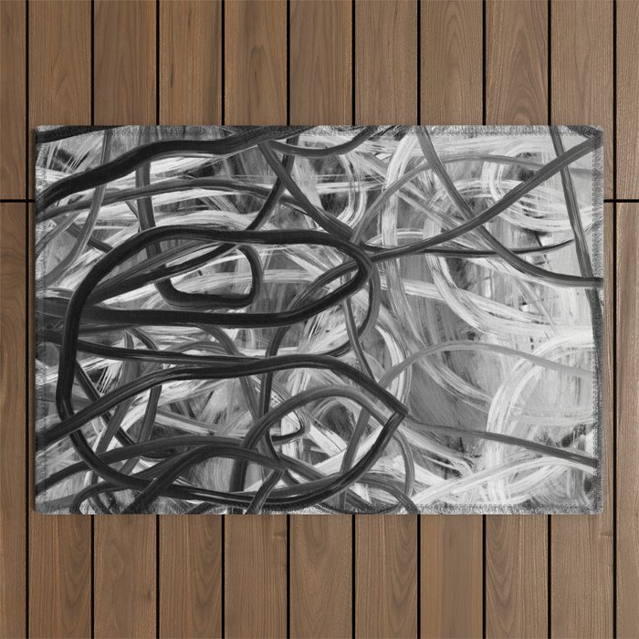 Abstract expressionist Art. Abstract Painting 33. Outdoor Rug