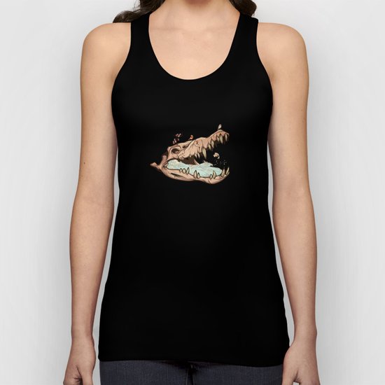 Animal Skull and birds Unisex Tank Top