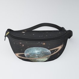 Saturn Disco II Fanny Pack | Planets, Dance, Discoball, 70S, Extra, Disco, Party, Saturn, Retrofuture, Surrealism 