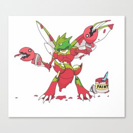 Scyther trying to be Scizor Canvas Print