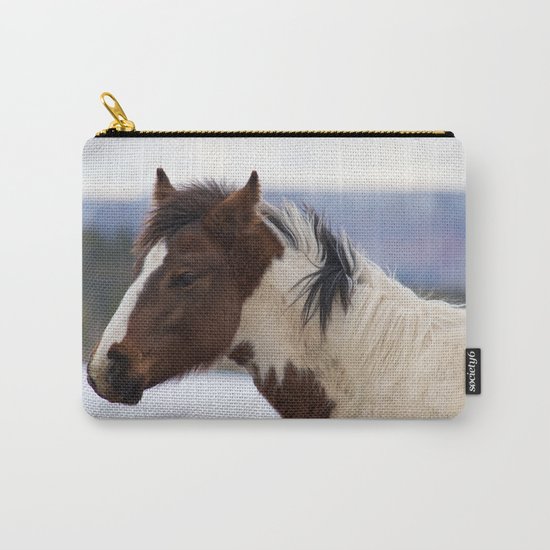 Tri-Colored Horse Carry-All Pouch