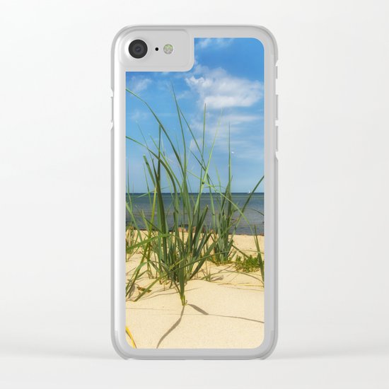 Beach Gras Impressions Clear iPhone Case