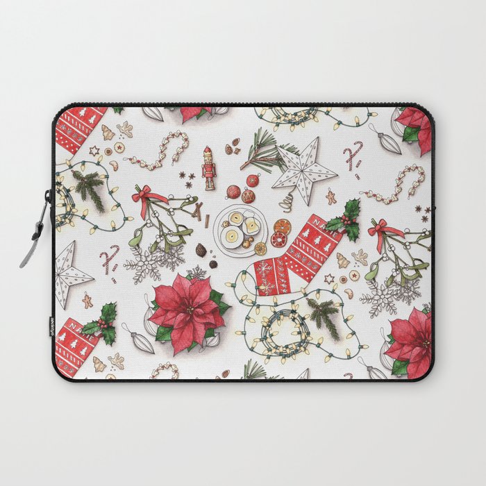 holiday collection - red & gold Laptop Sleeve