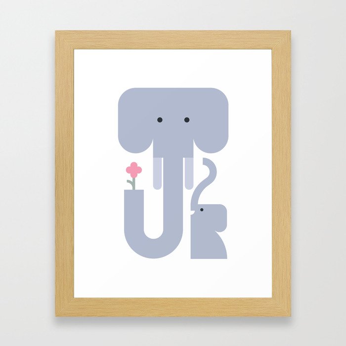 Elephants Framed Art Print
