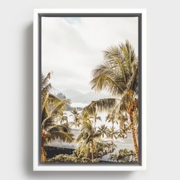 Tropical Palms Framed Canvas