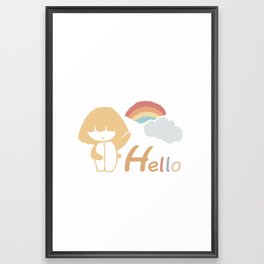 hello Framed Art Print