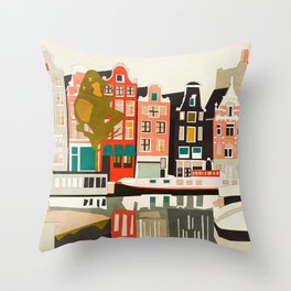 Amsterdam 1 Throw Pillow