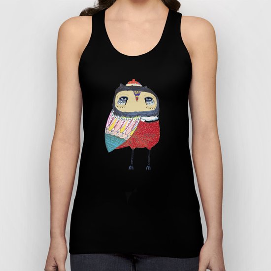 Sweet Owl. owl, owl art, owl print, owls Unisex Tank Top