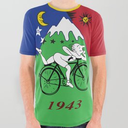 Bicycle Day 1943 Albert Hofmann LSD All Over Graphic Tee